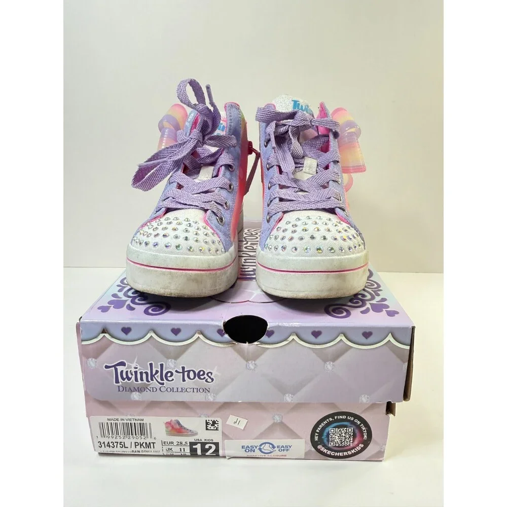 Skechers, Girls, TWI-Lites 2.0 314375L (Little Kid), Pink/Multi, 12 Medium, Litt